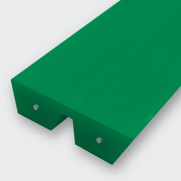 Parallel V-belt polyurethane 88 Shore A mintgreen, reinforced Polyester